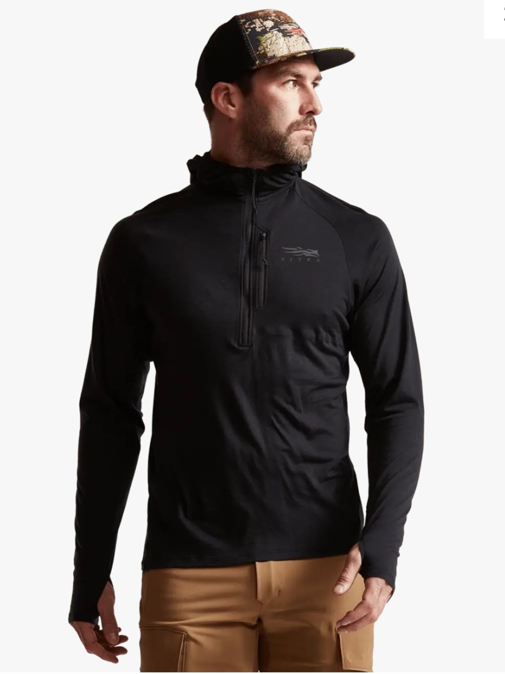 Sitka Men's Core Merino 120‎ Hoodie 2XL XXL Black NWT performance fit